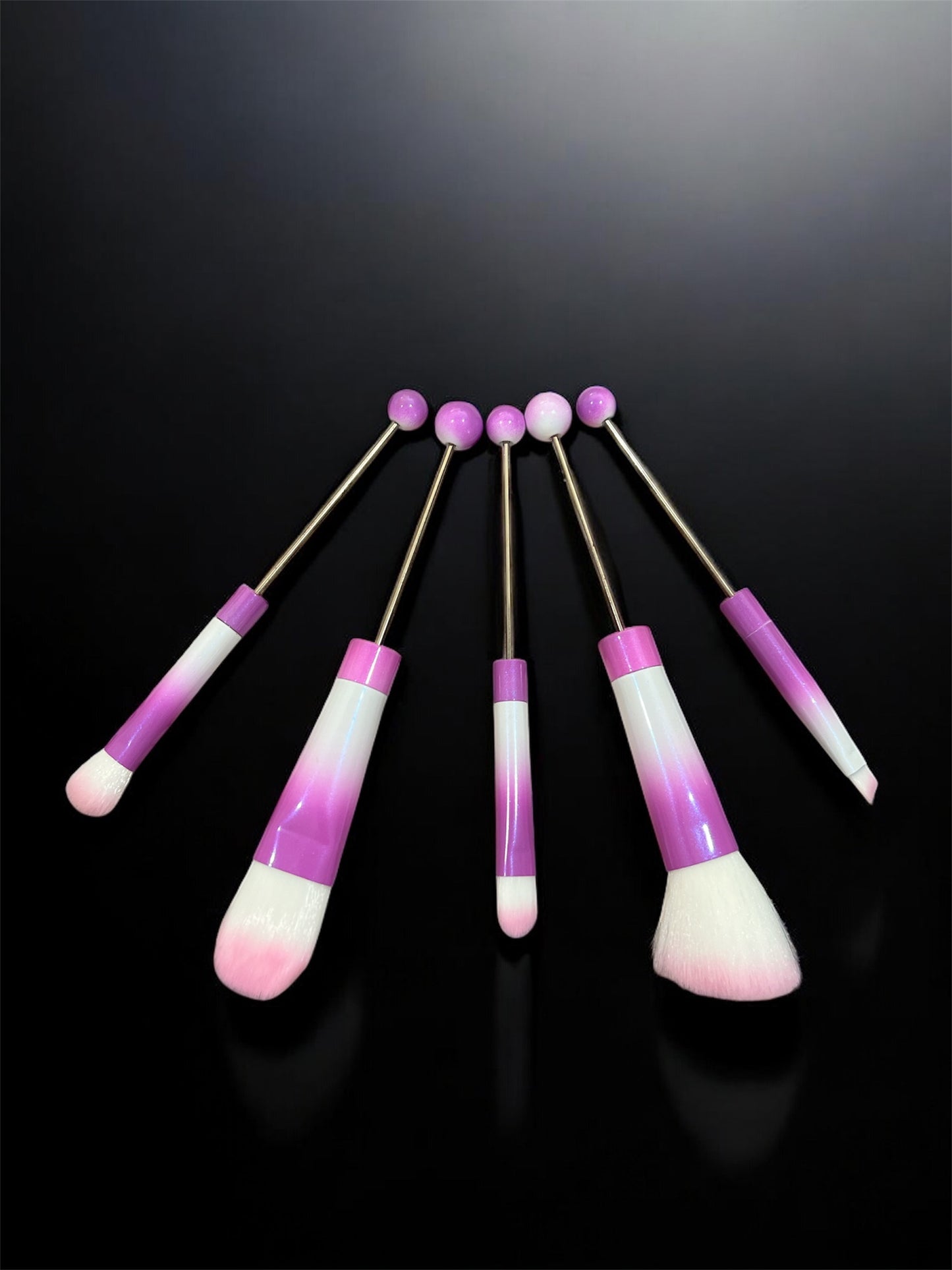 Beaded make up brushes
