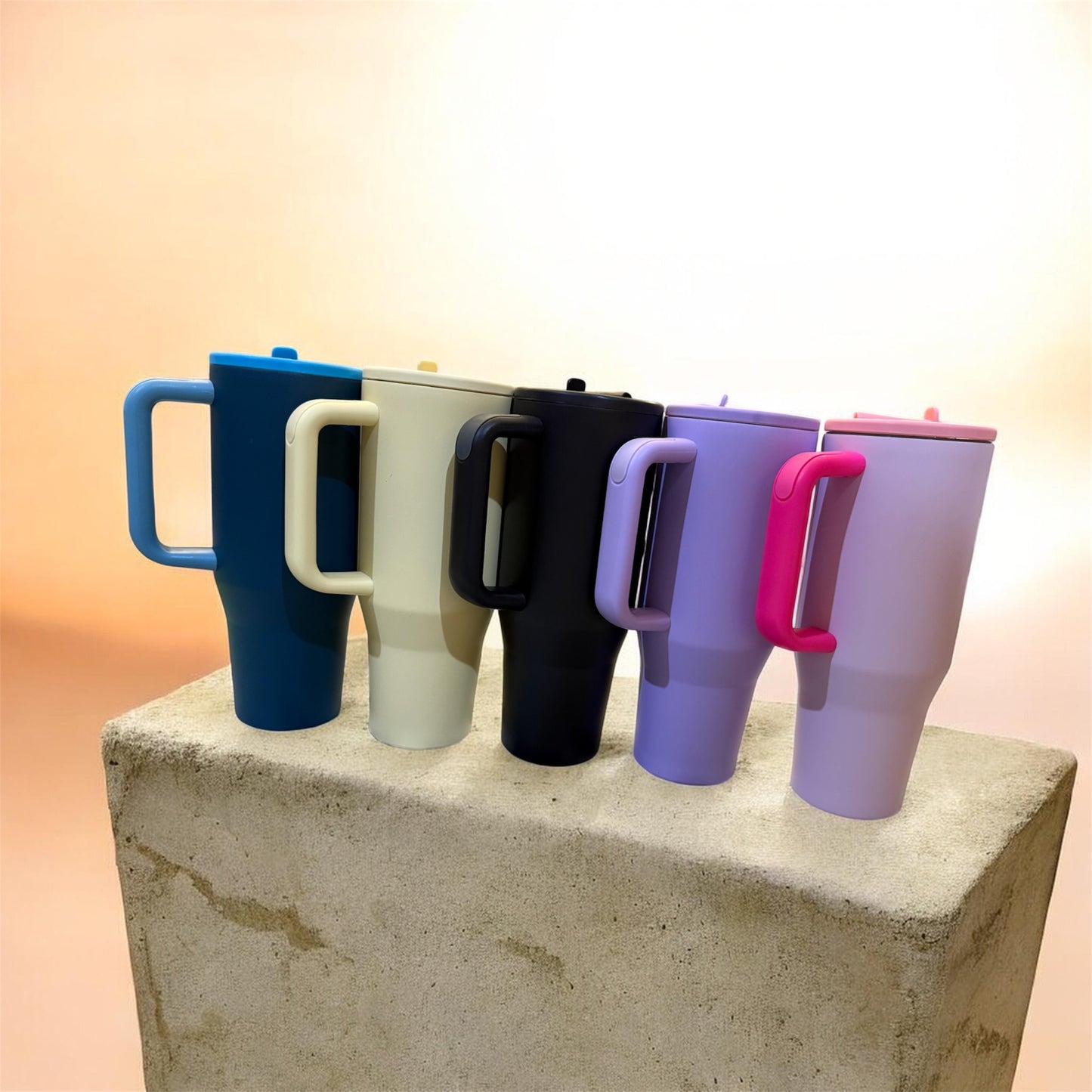 40oz powder coated anti spill