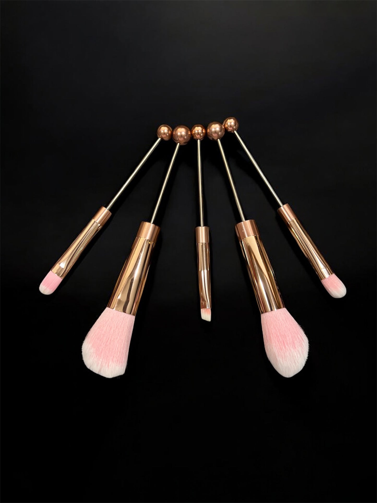 Beaded make up brushes