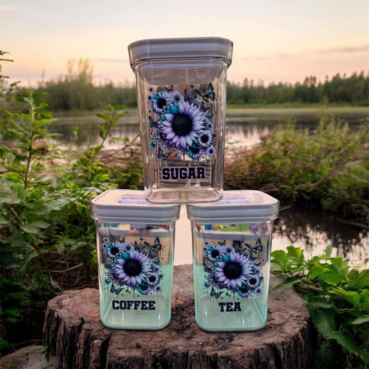 Tea, Coffee, Sugar Canister Set