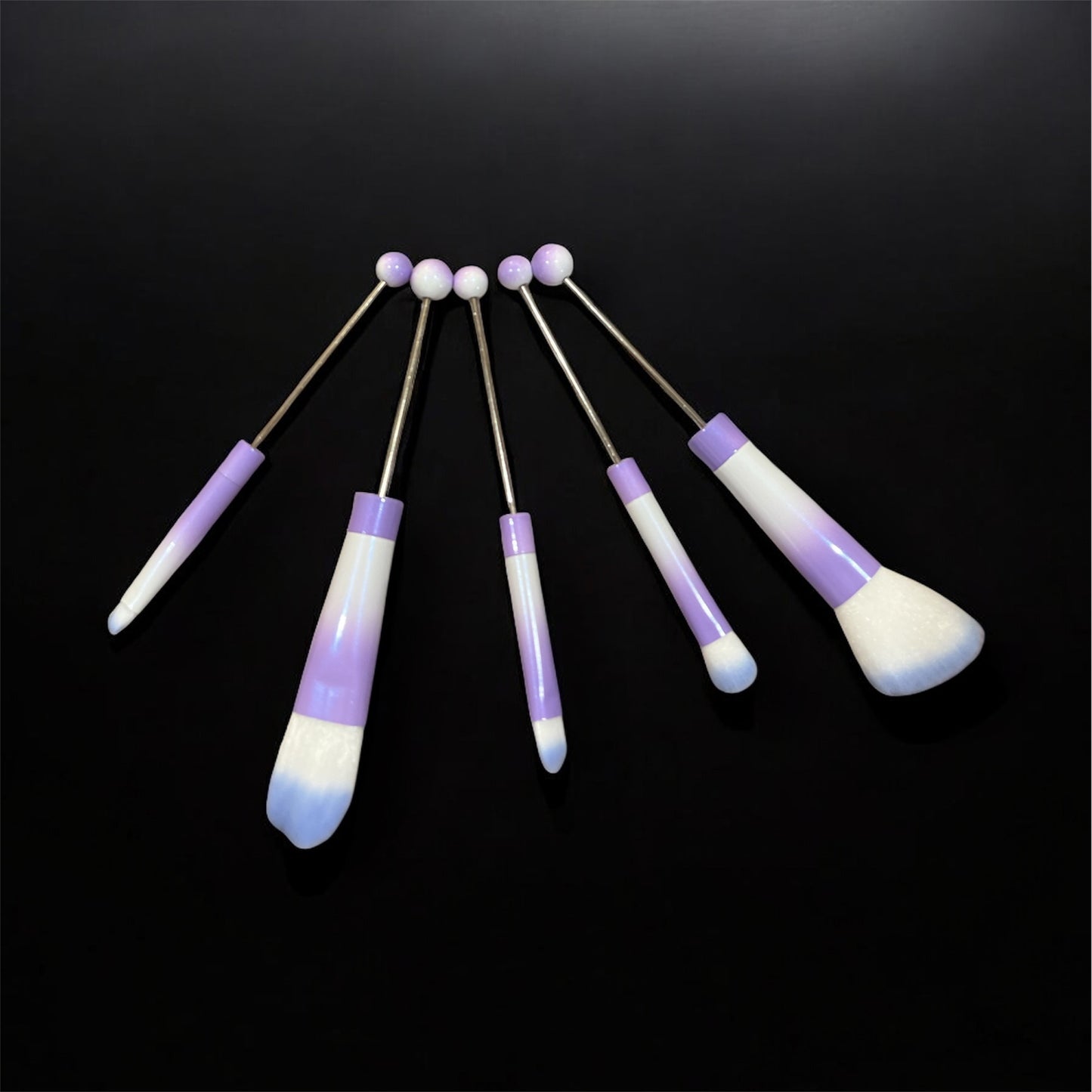 Beaded make up brushes