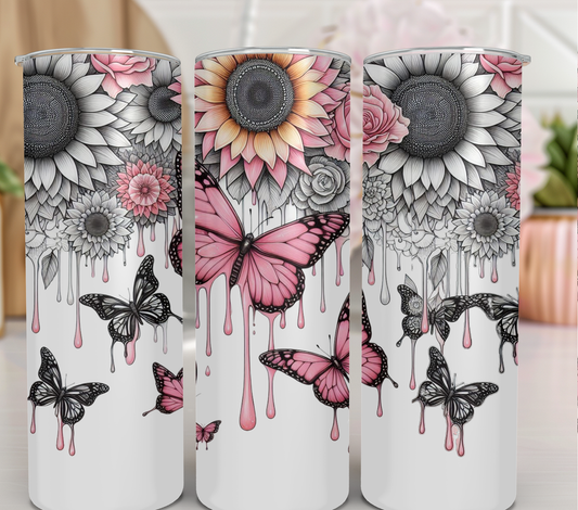 Butterfly sunflowers