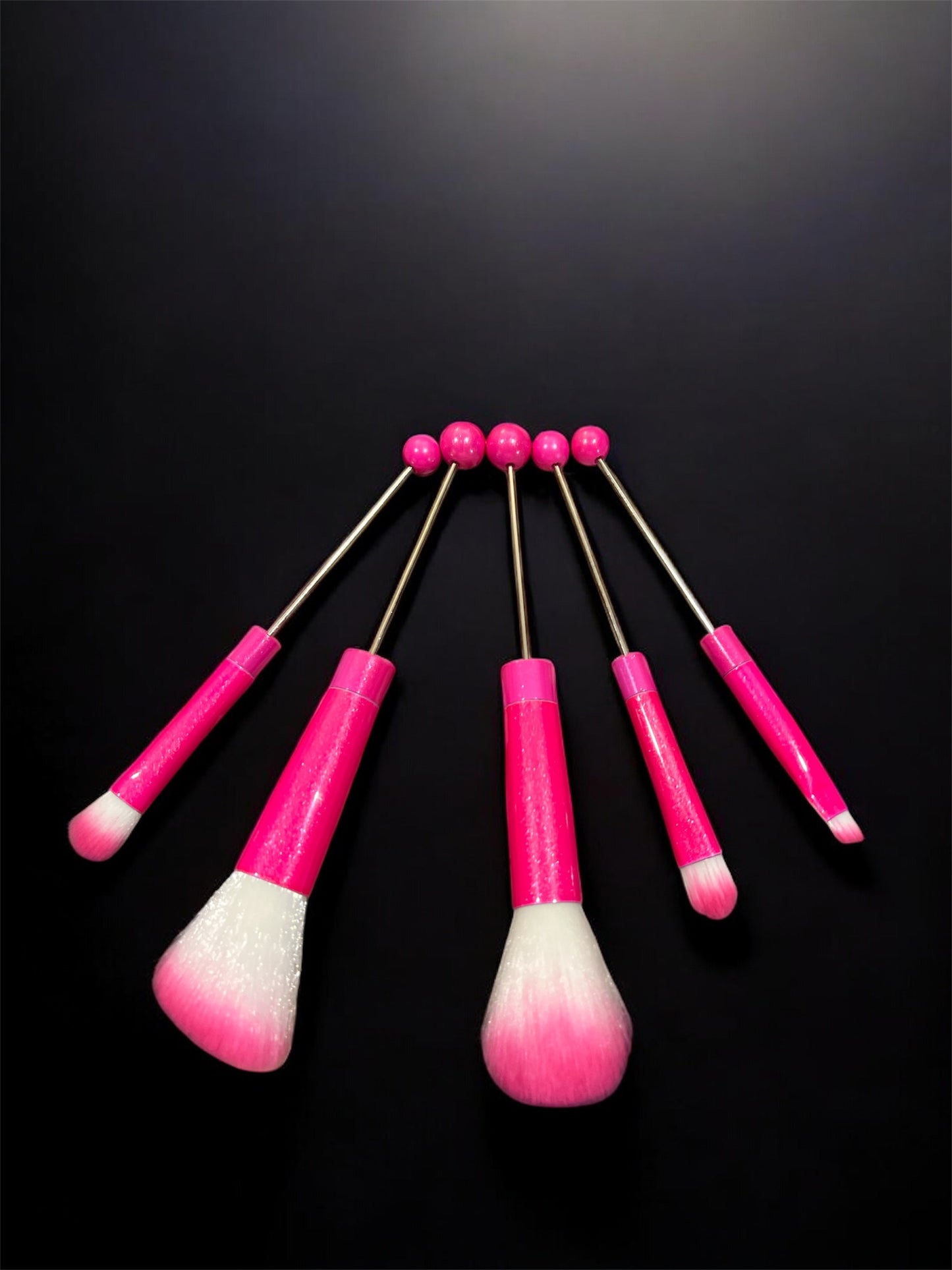Beaded make up brushes