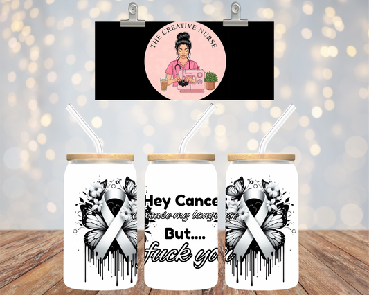 White cancer ribbon