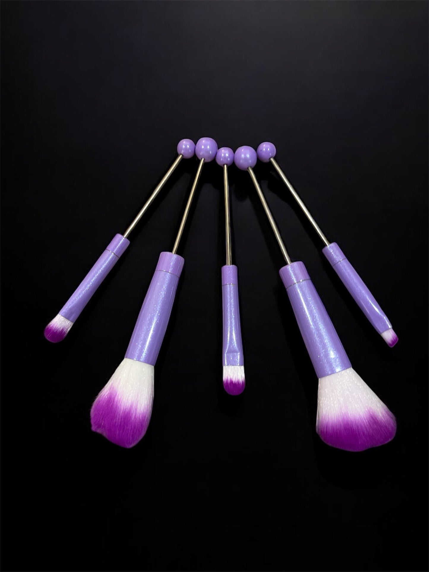 Beaded make up brushes