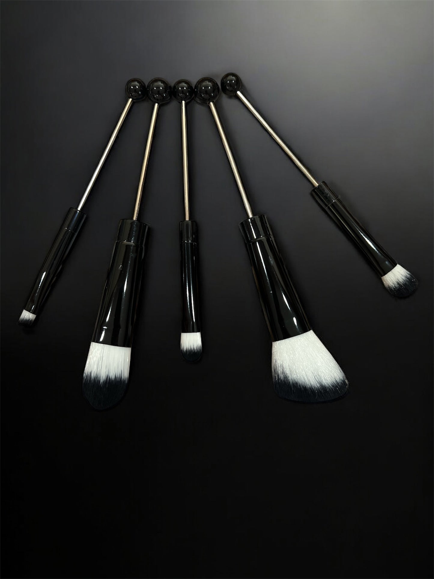 Beaded make up brushes