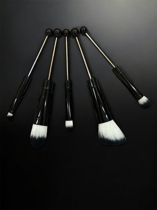 Beaded make up brushes