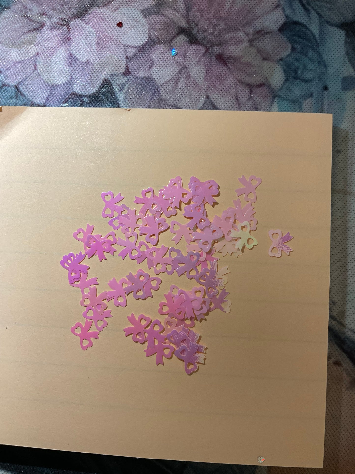 Glitter shapes
