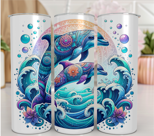 Colourful dolphins