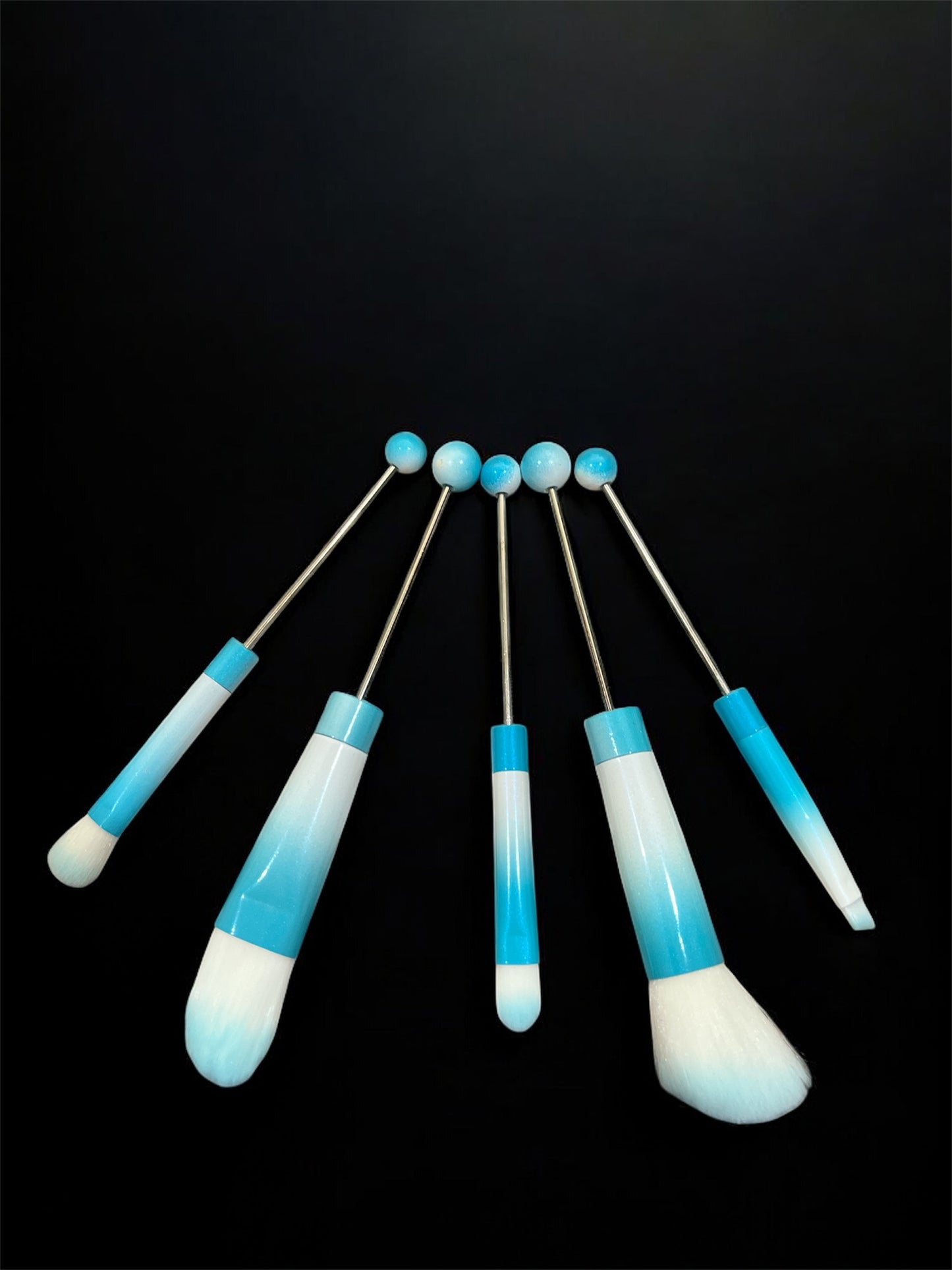 Beaded make up brushes