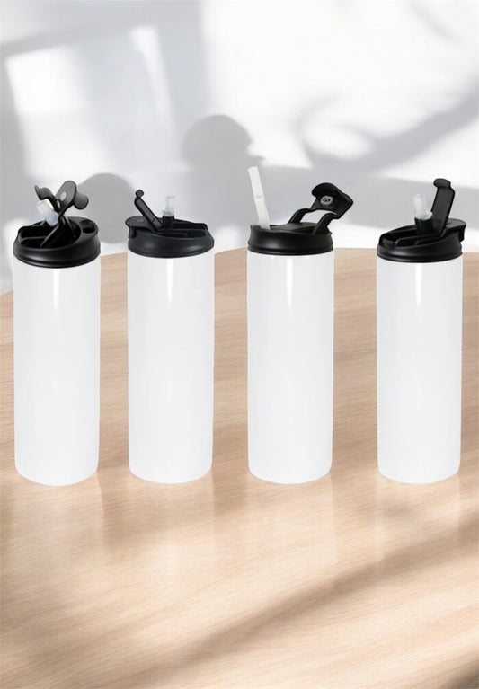 20oz Sublimation Drink Bottle 2 in 1 lid