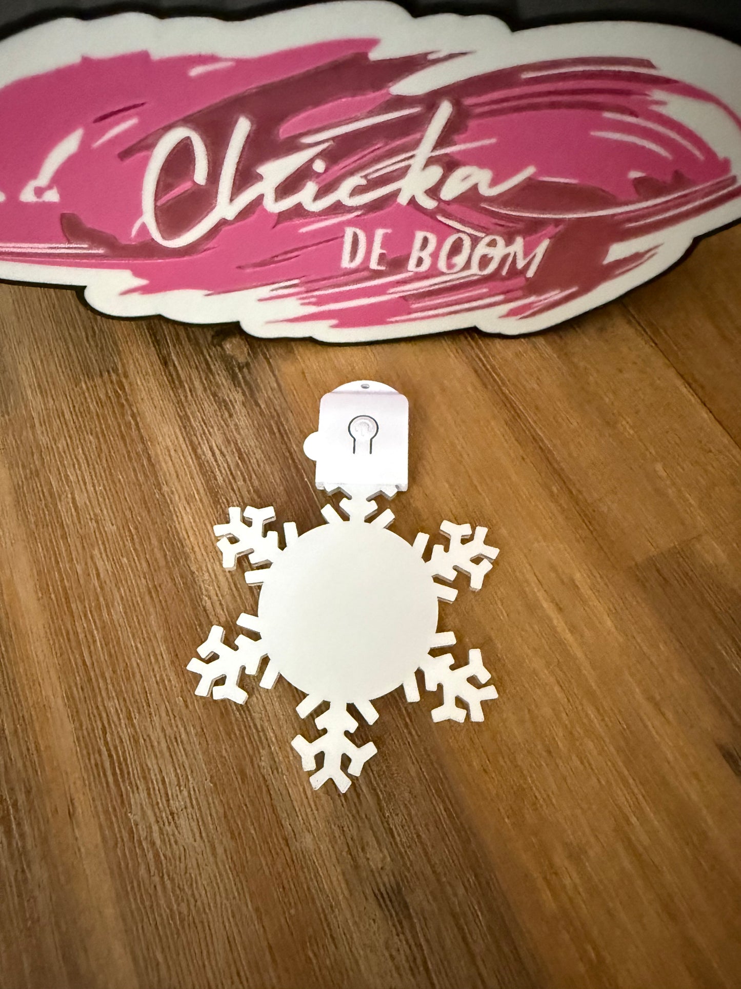 Sublimation ornament with LED light