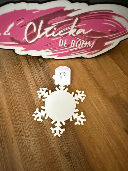 Sublimation ornament with LED light